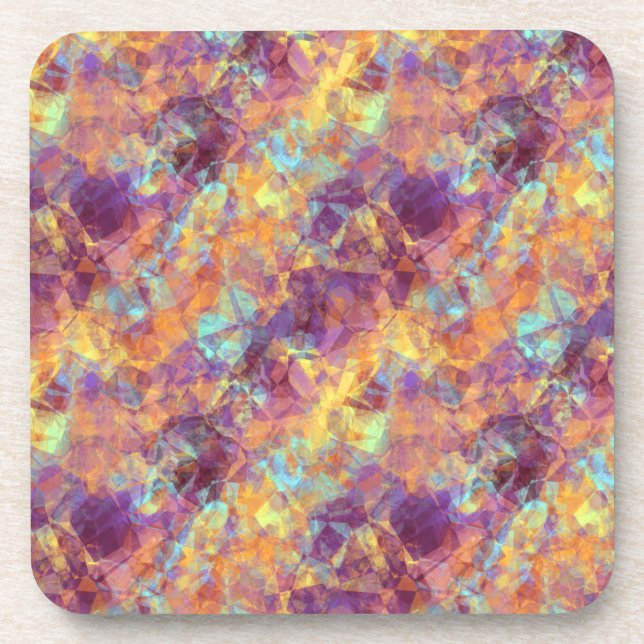 PflaumenLila Krummstoff Getränkeuntersetzer (Vorderseite)