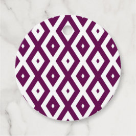 Pflaumenmuster lila und weiß geschenkanhänger