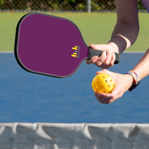 Pflaumenpaddel mit Initialen Pickleball Schläger