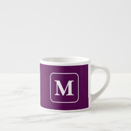 Pflaumenperfektion - Monogram Espresso Cup Espressotasse