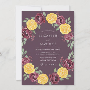 Pflaumenprächtige Hochzeit Einladung