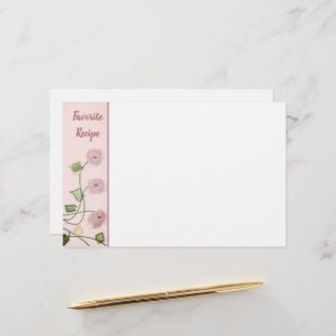 Pflaumenrosa, Künstlerisch, florakzentriert Briefpapier