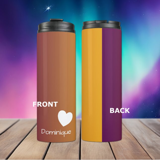 Pflaumensonnenschlauch mit Herzschlauch Thermosbecher (Von Creator hochgeladen)