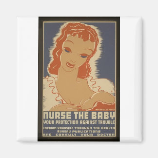 Pflege den Baby-Magneten Magnet