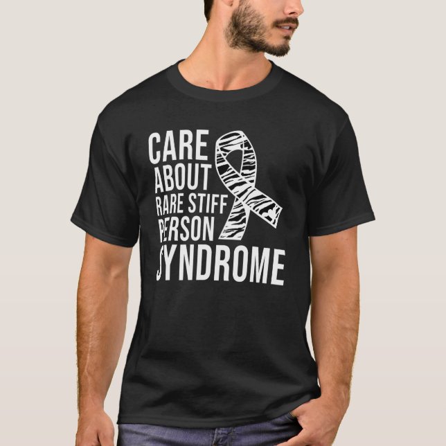 Pflege der seltenen Stiff Person Syndrome Awarenes T-Shirt (Vorderseite)