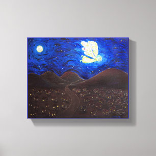 Pflege der Soul Angel Painting Leinwand (8" x 10")