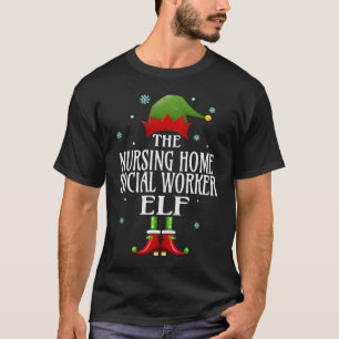 Pflege der Zuhause Social Worker Elf Familie Match T-Shirt