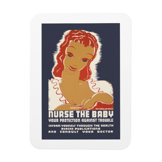 Pflege des Babys Magnet (Vertikal)