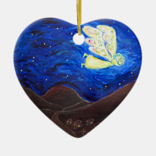 Pflege des Souls Engel mit Baby Art Geschenk Ornam Keramikornament