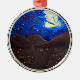 Pflege des Souls Engel mit Baby-Ornament-Anhänger Silbernes Ornament