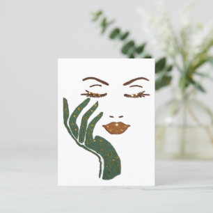 PFLEGE ES CUTE! SERIE - DUNKELGRÜN POSTKARTE