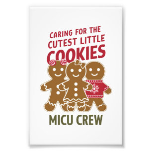 Pflege für die süßesten kleinen Cookies NICU-Krank Fotodruck