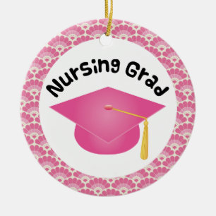 Pflege Graduate Pink Gift Ornament