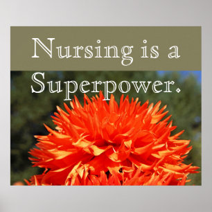 Pflege ist ein Superpower-Kunstposter Krankenschwe Poster