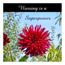 Pflege ist ein Superpower-Kunstposter Krankenschwe