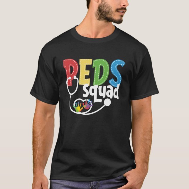 Pflege Pädiatrische Squads PEDS Kurse T-Shirt (Vorderseite)