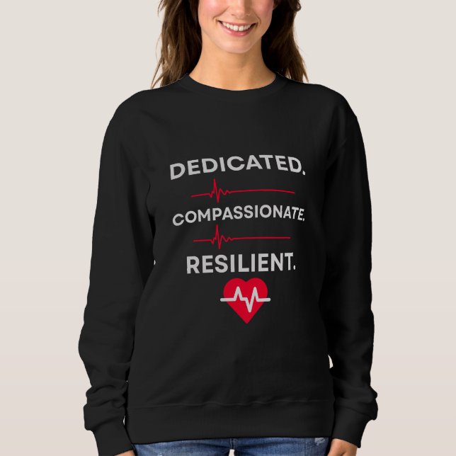 Pflege-Tri-Blend-Shirt Sweatshirt (Vorderseite)