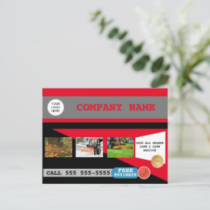 Pflege und Schneebeseitigung Postkarte