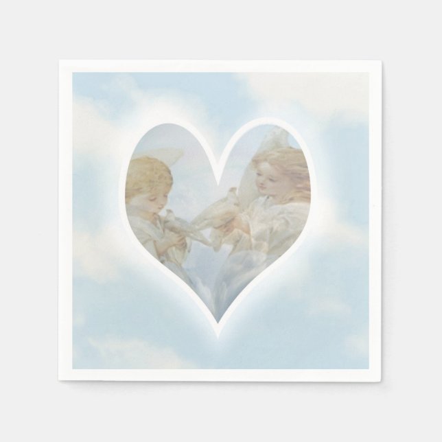 Pflege und Sorgen der Hubs mit Tauben Serviette (Vorderseite)