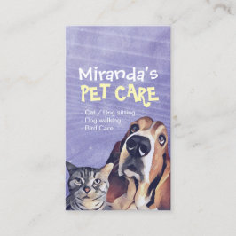 Pflege von Katzen Haustieren Pflege der Sitzen Treuekarte