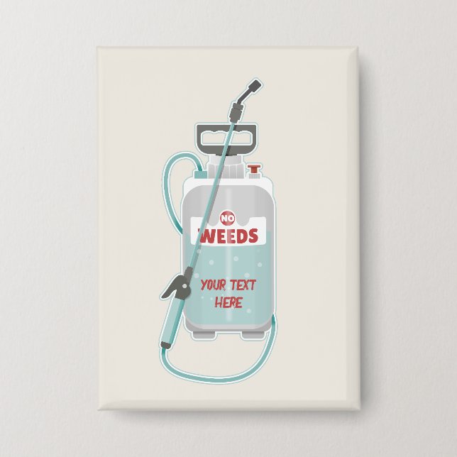 Pflege von Unkrautspray Button (Vorderseite)