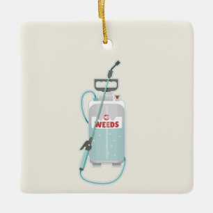 Pflege von Unkrautspray Keramikornament