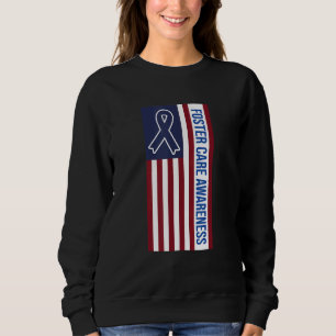 Pflegebewusstsein der USA Flag Kids fördern Eltern Sweatshirt