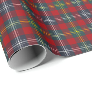 Pflegeclanmoderner Tartan Geschenkpapier