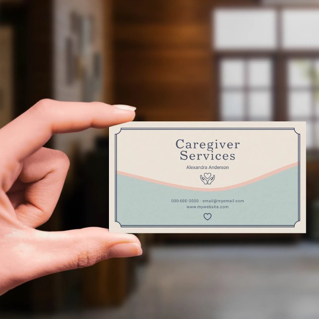 Pflegedienste Visitenkarte (Caregiver Services Business Card)