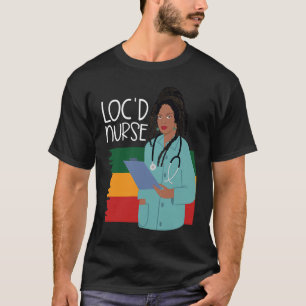 Pflegedienstleitung Afroamerikanische Krankenschwe T-Shirt