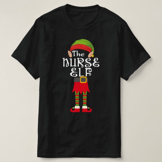 Pflegeelfamilie passend Weihnachten T-Shirt (Design vorne)