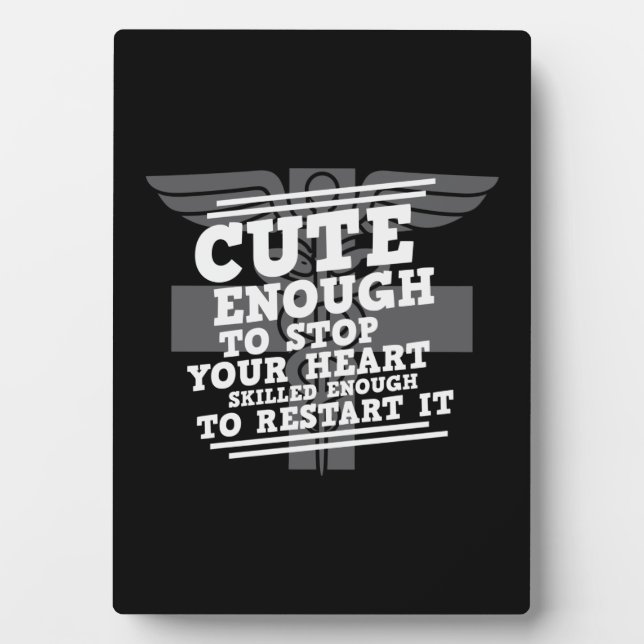 Pflegegeschenk Niedlich genug, um Ihr Herz zu stop Fotoplatte (Vorderseite)