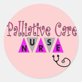 Pflegegeschenke Runder Aufkleber