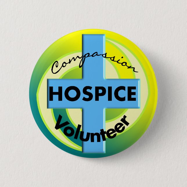 Pflegeheim-freiwillige Geschenke Button (Vorderseite)