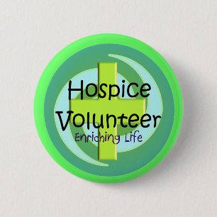 Pflegeheim-freiwillige Knöpfe und Aufkleber Button