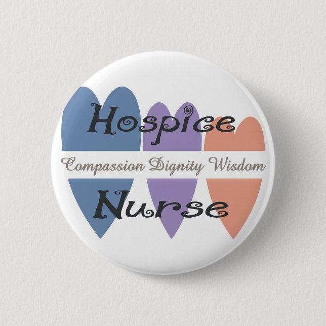 Pflegeheim-Krankenschwester-Geschenke Button (Vorderseite)