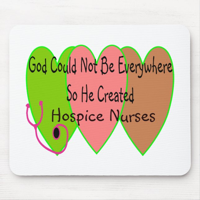 Pflegeheim-Krankenschwester "Gott könnte nicht Mousepad (Vorne)
