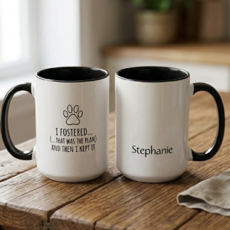 Pflegekind-Pfotenabdruck Tasse