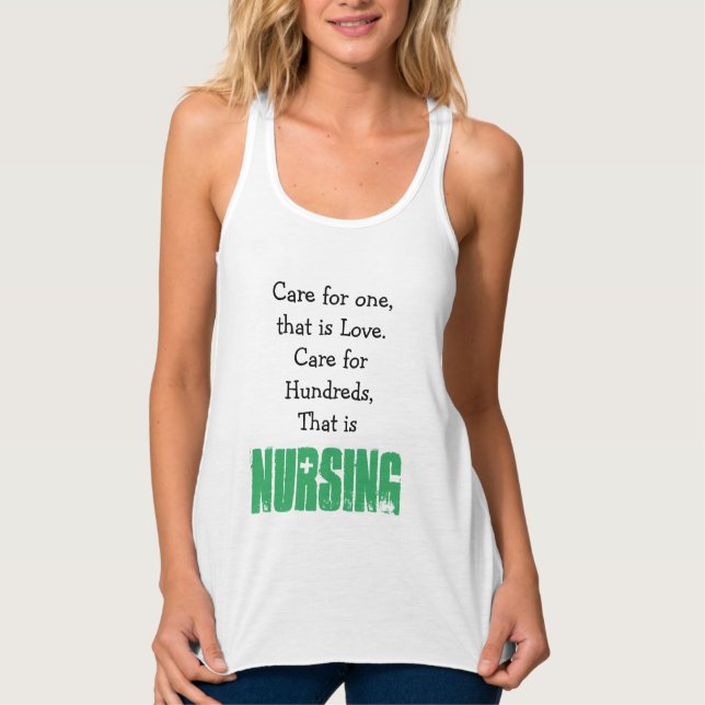 Pflegekostenvoranschlag, Top-Krankenpflege Tank Top (Vorderseite)