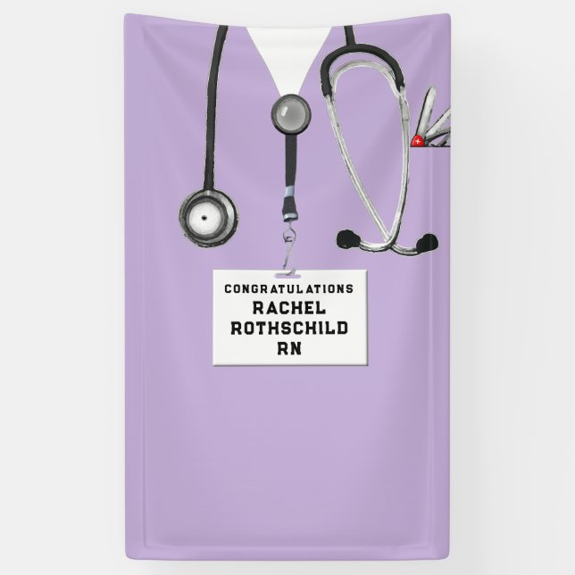 Pflegekraft Absolventenfeier der Pflegeschule Banner (Vertikal)