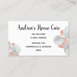 Pflegekraft Home Care Sanddollars Visitenkarte