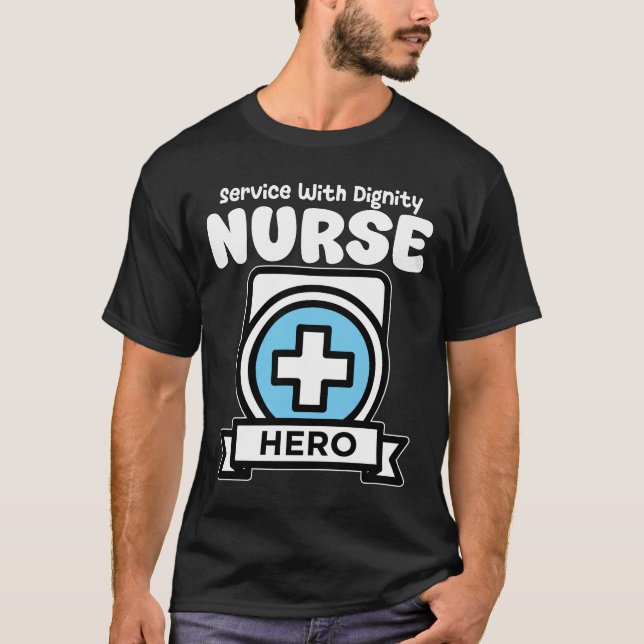 PFLEGEKRAFT - SERVICE MIT WÜRDE T-Shirt (Vorderseite)