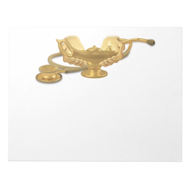 Pflegelampe Notizblock (Vorderseite)