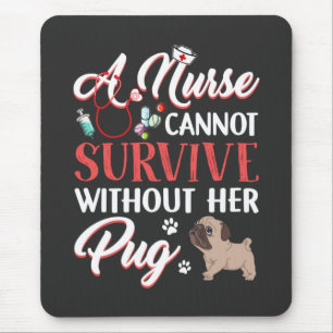 Pflegeleben Ein Krankenleben mit Mops Mousepad
