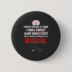Pflegeleben Ich arbeite als Krankenschwester Button
