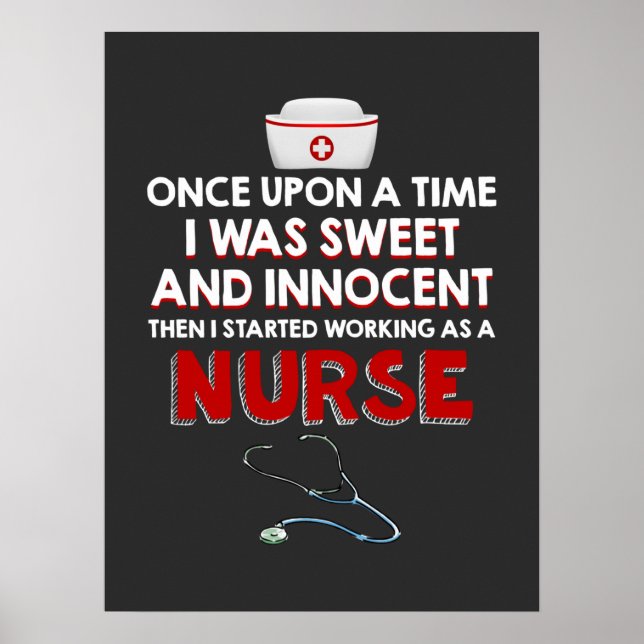 Pflegeleben | Ich arbeite als Krankenschwester Poster (Vorne)