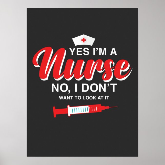 Pflegeleben | Ich bin Krankenschwester Poster (Vorne)