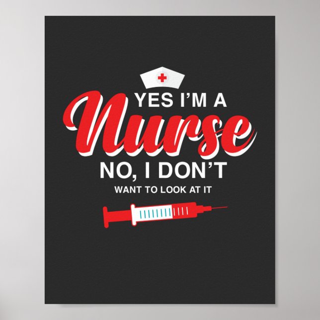 Pflegeleben | Ich bin Krankenschwester Poster (Vorne)