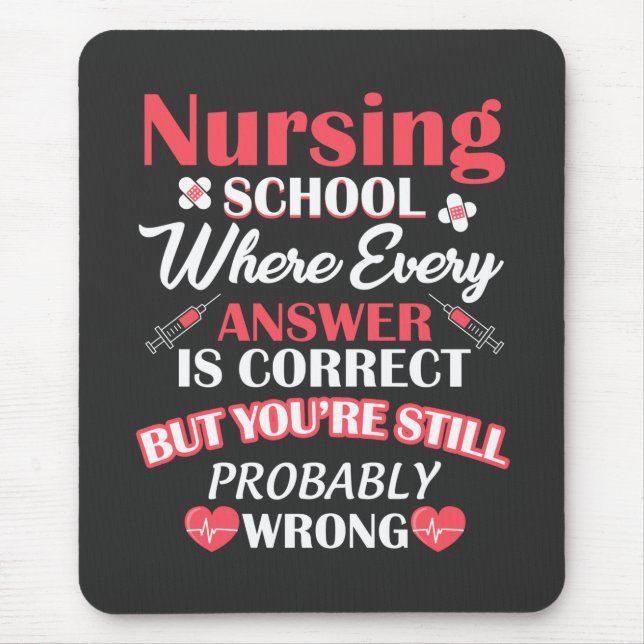 Pflegeleben | Krankenpflegerin Mousepad (Vorne)