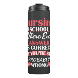 Pflegeleben Krankenpflegerin Thermosbecher